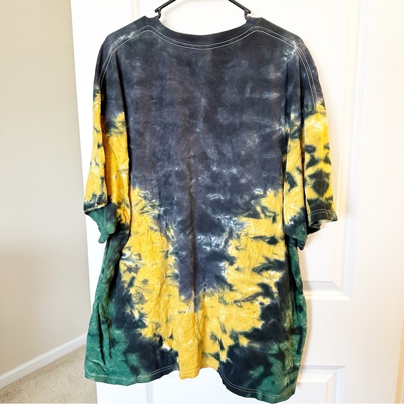 Celtic Four Leaf Clover Irish Lucky Tie Dye Tee Shirt - Picture 5 of 5